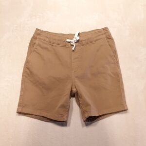 TPJ Mens Everyday Comfort Shorts Size Medium Slim Fit 32 Dark Khaki